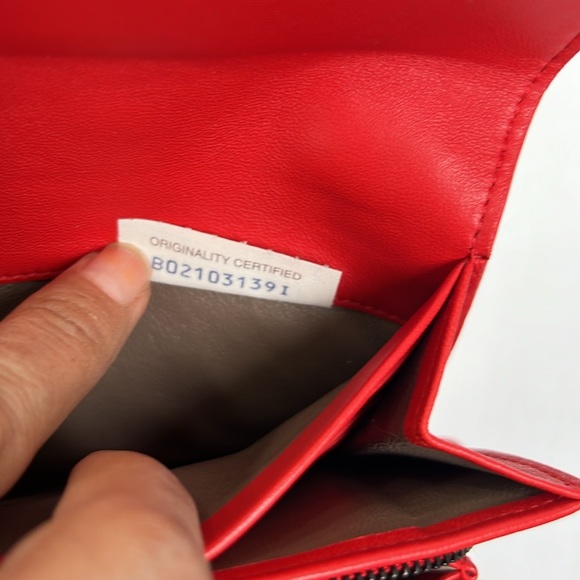 SOLD🤑Bottega Veneta Red Intrecciato Leather Continental Flap Wallet - Picture 10 of 13
